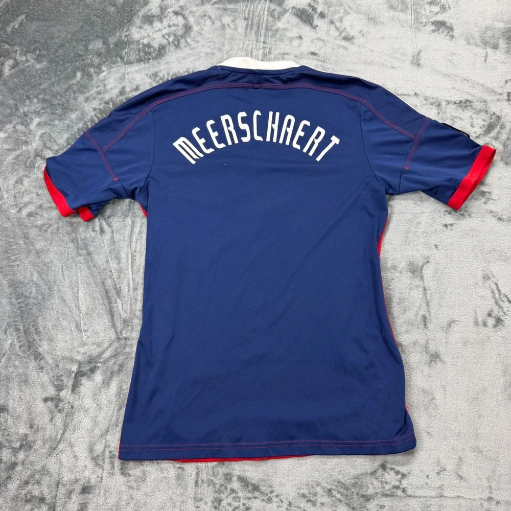 Rare Adidas 2013 Chivas USA MLS Soccer Jersey Mens Small Blue Corona Meerschaert